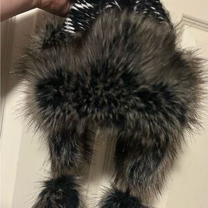 Starling Fur Winter Hat with Ear Flaps